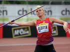 Vira Rebryk in the javelin, 2012 Samsung Diamond League, Crystal Palace, London.